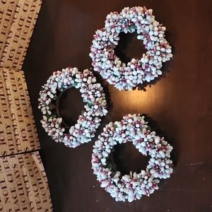 Holiday Candle Rings/ Small Wreaths